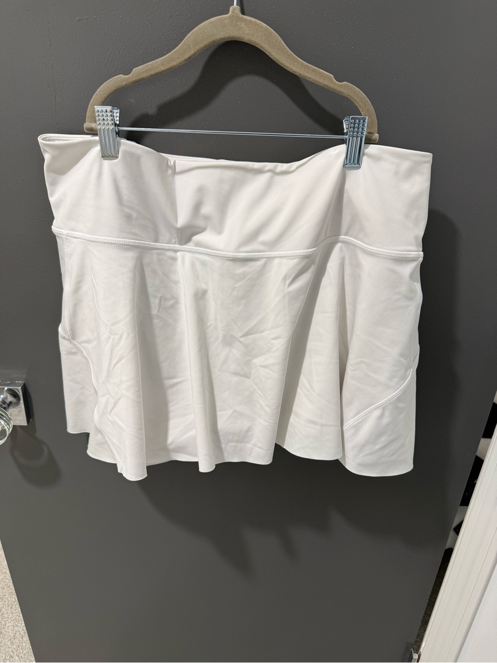 Athleta White Women’s Athletic Skater Skirt with Built-In Shorts